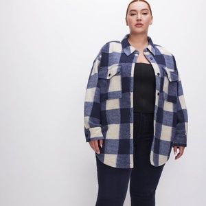 NWT Good American Felt Shacket